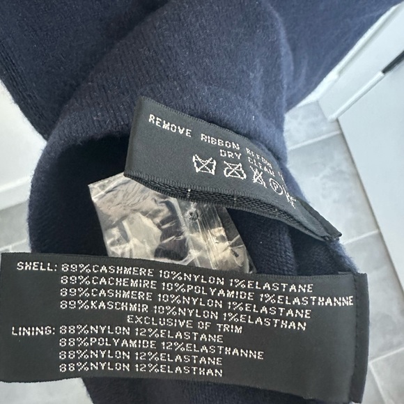 Navy Ralph Lauren Halter Top (Cashmere Mix) - Picture 4 of 4